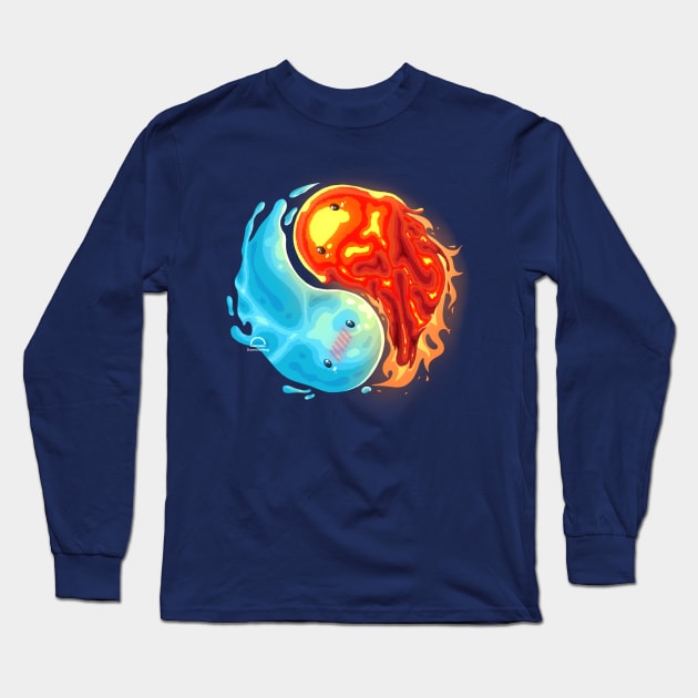 Yin-Yang Slime Long Sleeve T-Shirt by DawnDarling